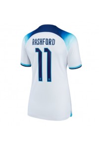 England Marcus Rashford #11 Fotballdrakt Hjemme Klær Dame VM 2022 Korte ermer